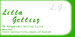 lilla gellisz business card